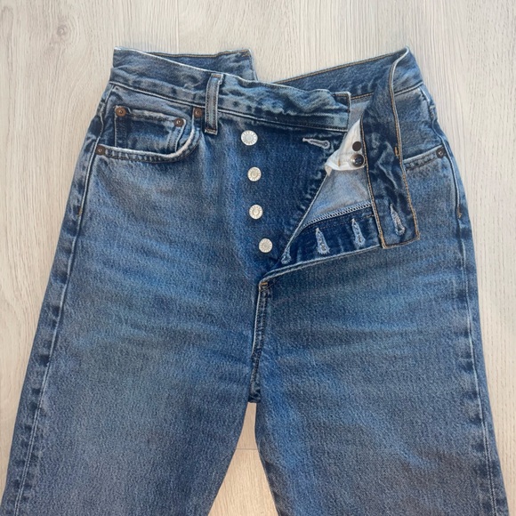 AGOLDE Criss Cross Straight Leg Jeans - Picture 7 of 10